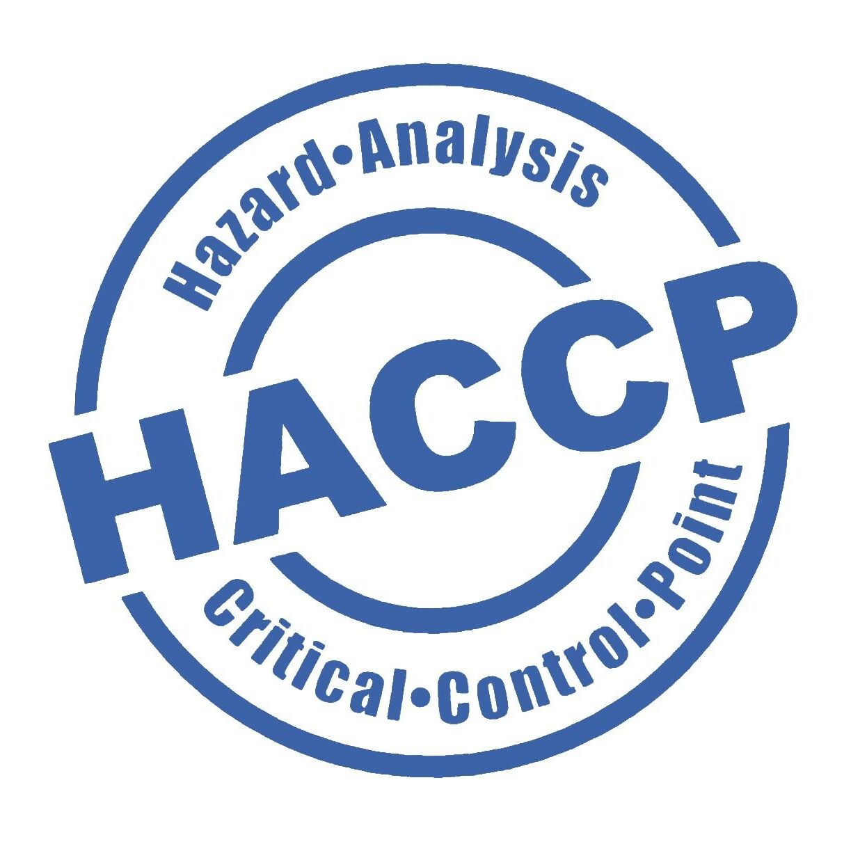 Simbolo del sistema HACCP fatto come un timbro